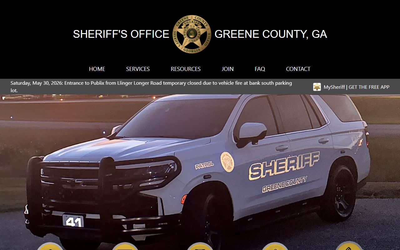 Greene County Sheriff's Office inmate population and MySheriff source page